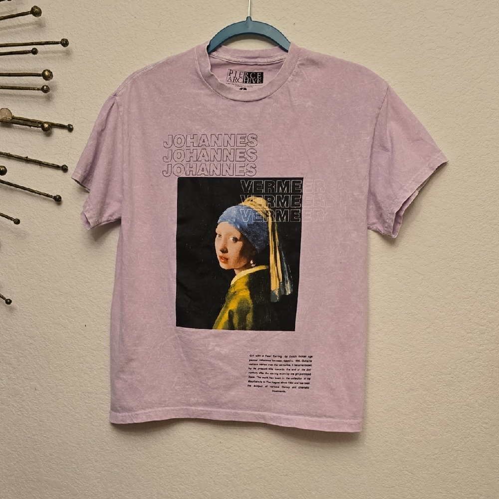 Pink Graphic T-Shirt with Art Print